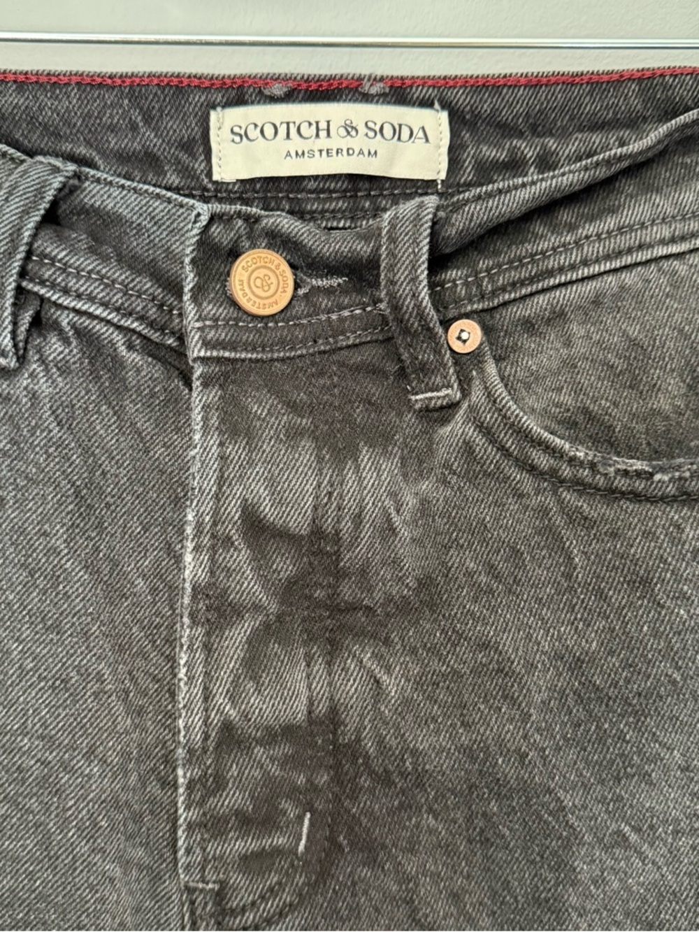 Scotch & Soda High Rise Black Barrel Jeans - Picture 7 of 10